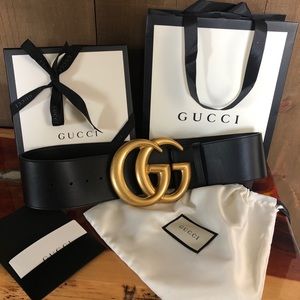 Authentic Gucci wide belt 2.75” width